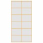 vidaXL Puerta corredera dorada de vidrio ESG esmerilado y aluminio vidaXL Puerta corredera dorada de vidrio ESG esmerilado y aluminio