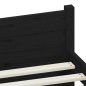 vidaXL Estructura de cama individual madera maciza negra 75x190 cm vidaXL Estructura de cama individual madera maciza negra 75x190 cm