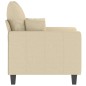 vidaXL Sillón de tela color crema 60 cm vidaXL Sillón de tela color crema 60 cm