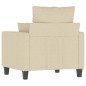 vidaXL Sillón de tela color crema 60 cm vidaXL Sillón de tela color crema 60 cm