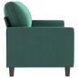vidaXL Sofá de 3 plazas terciopelo verde oscuro 180 cm vidaXL Sofá de 3 plazas terciopelo verde oscuro 180 cm