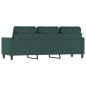 vidaXL Sofá de 3 plazas terciopelo verde oscuro 180 cm vidaXL Sofá de 3 plazas terciopelo verde oscuro 180 cm