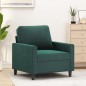 vidaXL Sillón de terciopelo verde oscuro 60 cm