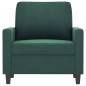 vidaXL Sillón de terciopelo verde oscuro 60 cm
