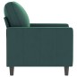 vidaXL Sillón de terciopelo verde oscuro 60 cm