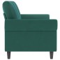 vidaXL Sofá de 3 plazas terciopelo verde oscuro 180 cm vidaXL Sofá de 3 plazas terciopelo verde oscuro 180 cm