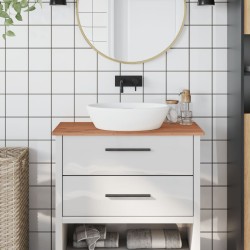 vidaXL Encimera de baño madera maciza de haya 80x40x1,5 cm