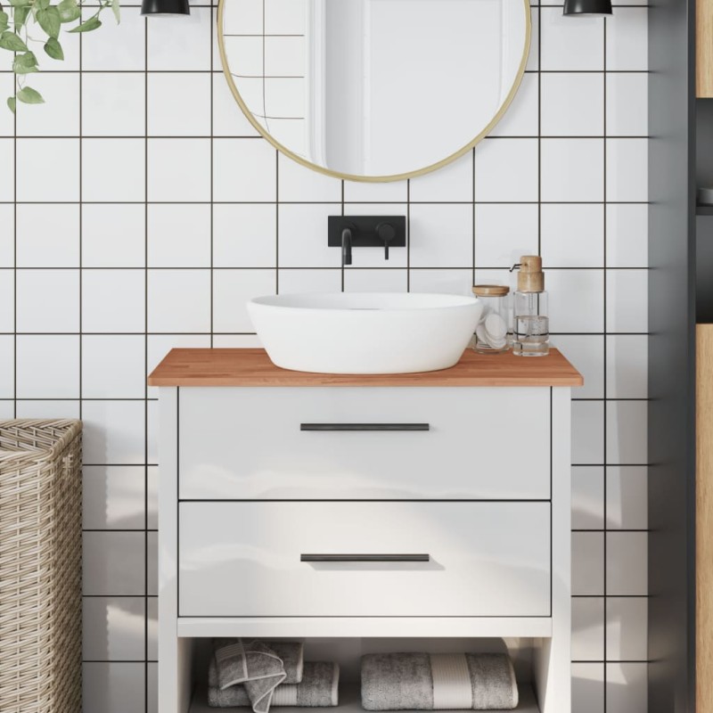 vidaXL Encimera de baño madera maciza de haya 80x40x1,5 cm vidaXL Encimera de baño madera maciza de haya 80x40x1,5 cm