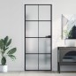 vidaXL Puerta interior delgada negra vidrio y aluminio 83x201,5 cm vidaXL Puerta interior delgada negra vidrio y aluminio 83x201,5 cm