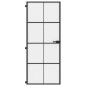 vidaXL Puerta interior delgada negra vidrio y aluminio 83x201,5 cm vidaXL Puerta interior delgada negra vidrio y aluminio 83x201,5 cm
