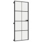 vidaXL Puerta interior delgada negra vidrio y aluminio 83x201,5 cm vidaXL Puerta interior delgada negra vidrio y aluminio 83x201,5 cm