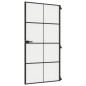 vidaXL Puerta interior delgada negra vidrio y aluminio 102,5x201,5 cm vidaXL Puerta interior delgada negra vidrio y aluminio 102,5x201,5 cm