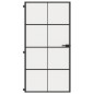 vidaXL Puerta interior delgada negra vidrio y aluminio 102,5x201,5 cm vidaXL Puerta interior delgada negra vidrio y aluminio 102,5x201,5 cm