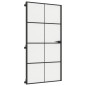 vidaXL Puerta interior delgada negra vidrio y aluminio 102,5x201,5 cm vidaXL Puerta interior delgada negra vidrio y aluminio 102,5x201,5 cm