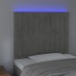vidaXL Cabecero con luces LED terciopelo gris claro 80x5x118/128 cm vidaXL Cabecero con luces LED terciopelo gris claro 80x5x118/128 cm