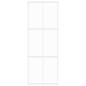 vidaXL Puerta corredera vidrio templado y aluminio blanca 76x205 cm