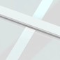 vidaXL Puerta corredera vidrio templado y aluminio blanca 76x205 cm