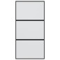 vidaXL Puerta corredera vidrio templado y aluminio negra 102,5x205 cm vidaXL Puerta corredera vidrio templado y aluminio negra 102,5x205 cm