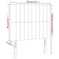 vidaXL Cabecero con luces LED terciopelo gris claro 80x5x118/128 cm vidaXL Cabecero con luces LED terciopelo gris claro 80x5x118/128 cm