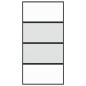 vidaXL Puerta corredera vidrio templado y aluminio negra 102,5x205 cm vidaXL Puerta corredera vidrio templado y aluminio negra 102,5x205 cm