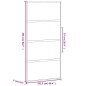 vidaXL Puerta corredera vidrio templado y aluminio negra 102,5x205 cm vidaXL Puerta corredera vidrio templado y aluminio negra 102,5x205 cm