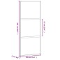 vidaXL Puerta corredera vidrio templado y aluminio negra 90x205 cm vidaXL Puerta corredera vidrio templado y aluminio negra 90x205 cm