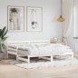 vidaXL Sofá cama nido madera maciza de pino blanco 80x200 cm vidaXL Sofá cama nido madera maciza de pino blanco 80x200 cm