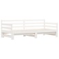 vidaXL Sofá cama nido madera maciza de pino blanco 80x200 cm vidaXL Sofá cama nido madera maciza de pino blanco 80x200 cm