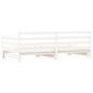 vidaXL Sofá cama nido madera maciza de pino blanco 80x200 cm vidaXL Sofá cama nido madera maciza de pino blanco 80x200 cm