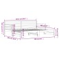 vidaXL Sofá cama nido madera maciza de pino blanco 80x200 cm vidaXL Sofá cama nido madera maciza de pino blanco 80x200 cm