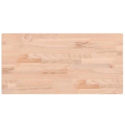 vidaXL Encimera de baño madera maciza de haya 80x40x2,5 cm