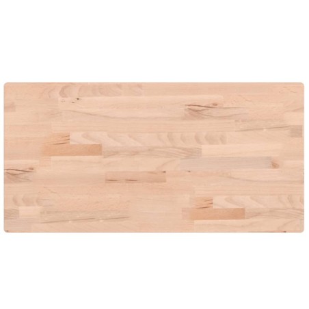 vidaXL Encimera de baño madera maciza de haya 80x40x2,5 cm
