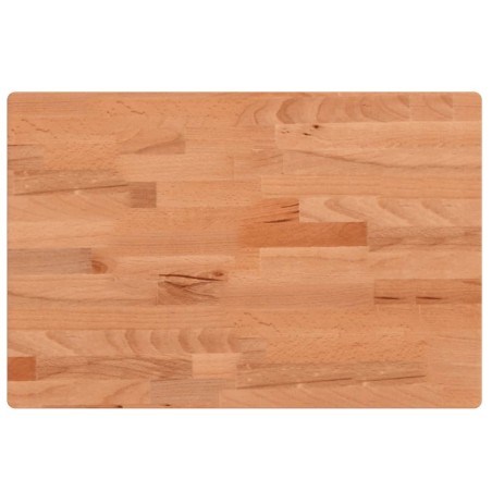vidaXL Encimera de baño madera maciza de haya 60x40x4 cm