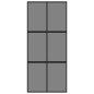 vidaXL Puerta corredera vidrio templado y aluminio negra 90x205 cm vidaXL Puerta corredera vidrio templado y aluminio negra 90x205 cm