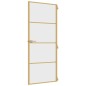 vidaXL Puerta de interior dorada vidrio templado y aluminio 83x201,5cm vidaXL Puerta de interior dorada vidrio templado y aluminio 83x201,5cm