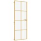vidaXL Puerta de interior dorada vidrio templado y aluminio 76x201,5cm vidaXL Puerta de interior dorada vidrio templado y aluminio 76x201,5cm
