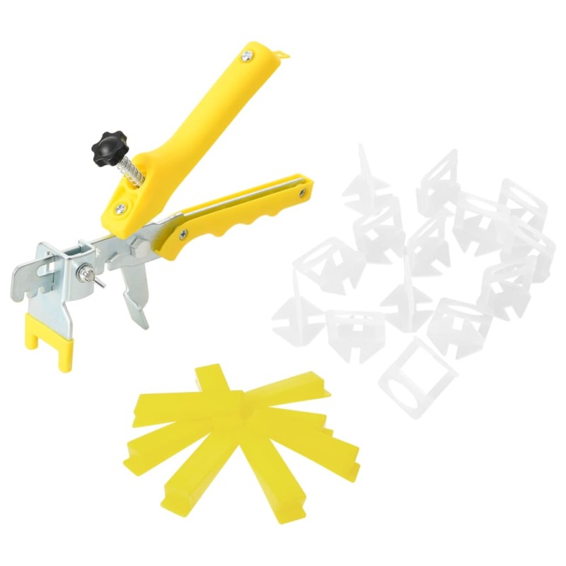 vidaXL Sistema para nivelación de azulejos 500 cuñas 2500 calzos 1 mm vidaXL Sistema para nivelación de azulejos 500 cuñas 2500 calzos 1 mm