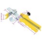 vidaXL Sistema para nivelación de azulejos 500 cuñas 2500 calzos 1 mm vidaXL Sistema para nivelación de azulejos 500 cuñas 2500 calzos 1 mm