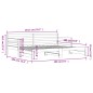 vidaXL Sofá cama nido madera maciza de pino 90x190 cm vidaXL Sofá cama nido madera maciza de pino 90x190 cm