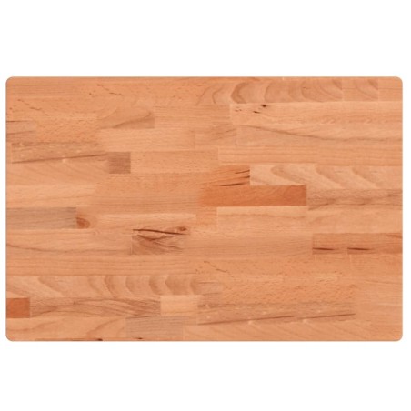 vidaXL Encimera de baño madera maciza de haya 80x40x4 cm