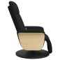 vidaXL Sillón reclinable de masaje con reposapiés tela negra vidaXL Sillón reclinable de masaje con reposapiés tela negra