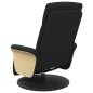 vidaXL Sillón reclinable de masaje con reposapiés tela negra vidaXL Sillón reclinable de masaje con reposapiés tela negra