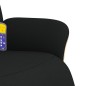 vidaXL Sillón reclinable de masaje con reposapiés tela negra vidaXL Sillón reclinable de masaje con reposapiés tela negra