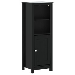 vidaXL Mueble de baño BERG madera maciza de pino negro 40x34x110 cm
