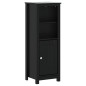 vidaXL Mueble de baño BERG madera maciza de pino negro 40x34x110 cm vidaXL Mueble de baño BERG madera maciza de pino negro 40x34x110 cm