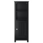 vidaXL Mueble de baño BERG madera maciza de pino negro 40x34x110 cm vidaXL Mueble de baño BERG madera maciza de pino negro 40x34x110 cm