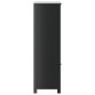 vidaXL Mueble de baño BERG madera maciza de pino negro 40x34x110 cm vidaXL Mueble de baño BERG madera maciza de pino negro 40x34x110 cm