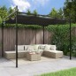 vidaXL Pérgola con cubierta retráctil gris antracita 295x292x230 cm vidaXL Pérgola con cubierta retráctil gris antracita 295x292x230 cm