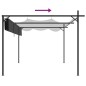 vidaXL Pérgola con cubierta retráctil gris antracita 295x292x230 cm vidaXL Pérgola con cubierta retráctil gris antracita 295x292x230 cm