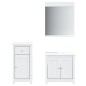 vidaXL Juego de muebles de baño BERG 3 pzas madera maciza pino blanco vidaXL Juego de muebles de baño BERG 3 pzas madera maciza pino blanco